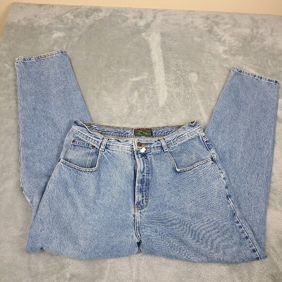 Vintage Structure Men's‎ Light Wash Denim Jeans Tag 36R 36x32 Made In USA - Picture 11 of 12